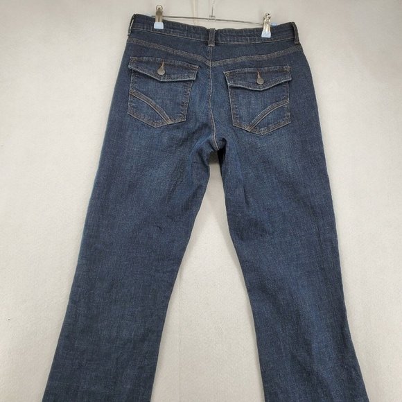 Lee Jeans Women's Sinfully Soft Cotton Blend Boot Cut Dark Wash Blue Size 30/32 - Picture 9 of 10